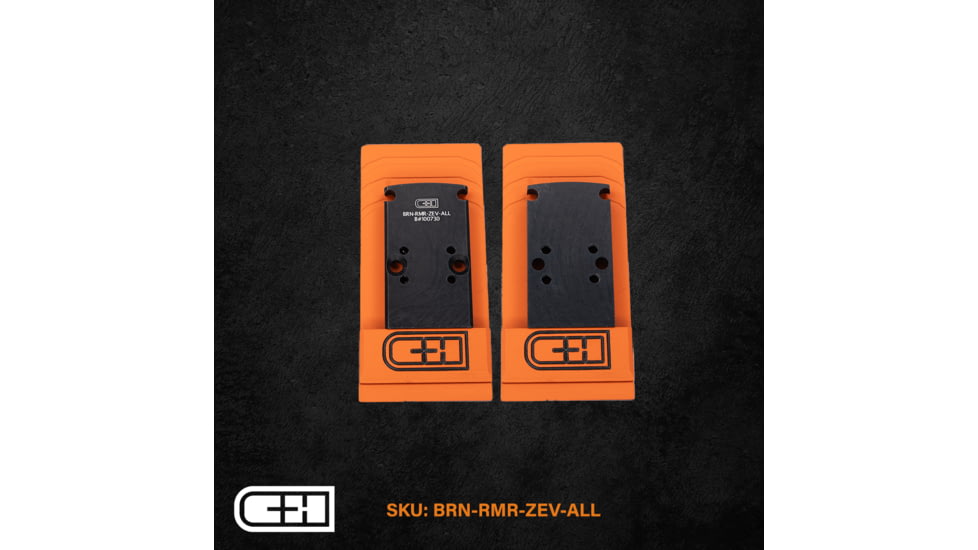 C&amp;H Precision Weapons Optics Adapter Plate - Brownells Rmr Footprint W/ Zev Posts To All Other Optics - BRN-RMR-ZEV-ALL