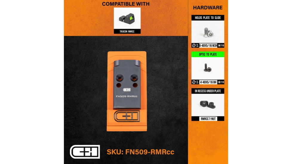 Optics Adapter Plate - FN 509/510/545 to Trijicon RMRcc
