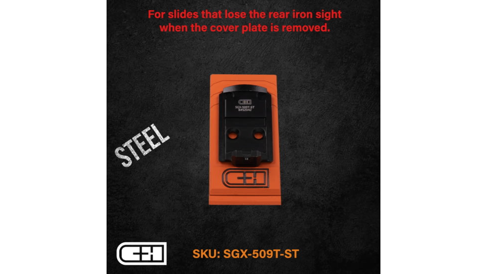 C&amp;H Precision Weapons Optics Adapter Plate, Sig P320 X-Five M17/M18 w/Romeo 1 Pro/DPP, Holosun 509T, SGX-509T-ST