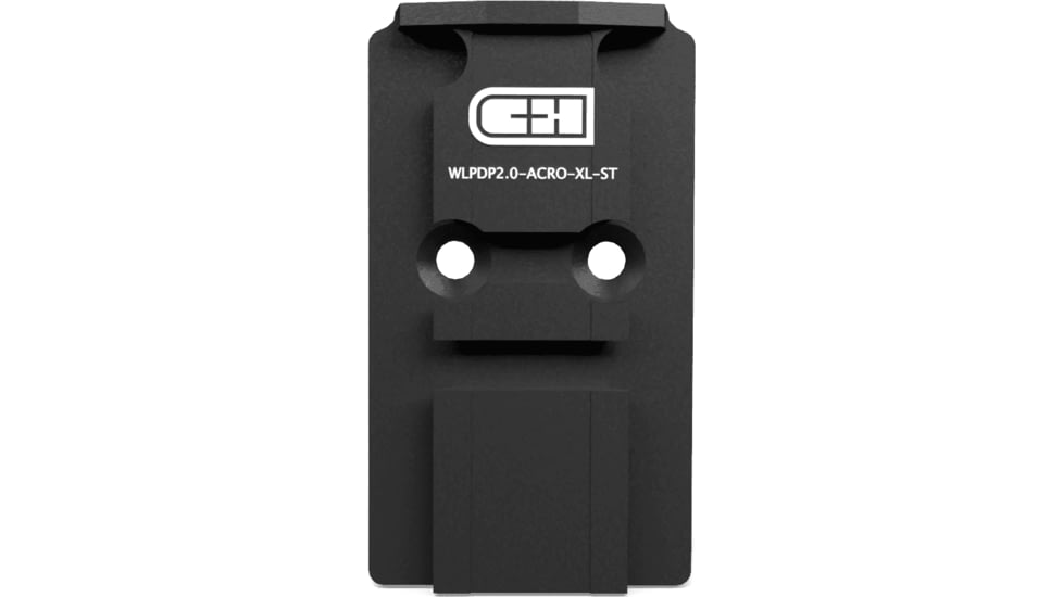C&amp;H Precision Weapons Optics Adapter Plate - Walther Defense Pdp 2.0, Black - WLPDP20-ACRO-XL-ST