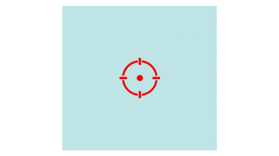 C&amp;H Precision Weapons Max Reflex Red Dot Sight, 1x24mm, 2.5 MOA Dot, 24 MOA Circle, 2.5 MOA Dot with 24 MOA Circle, 2.5 MOA, RD-RMSC-MAX-RD-MR-BLK