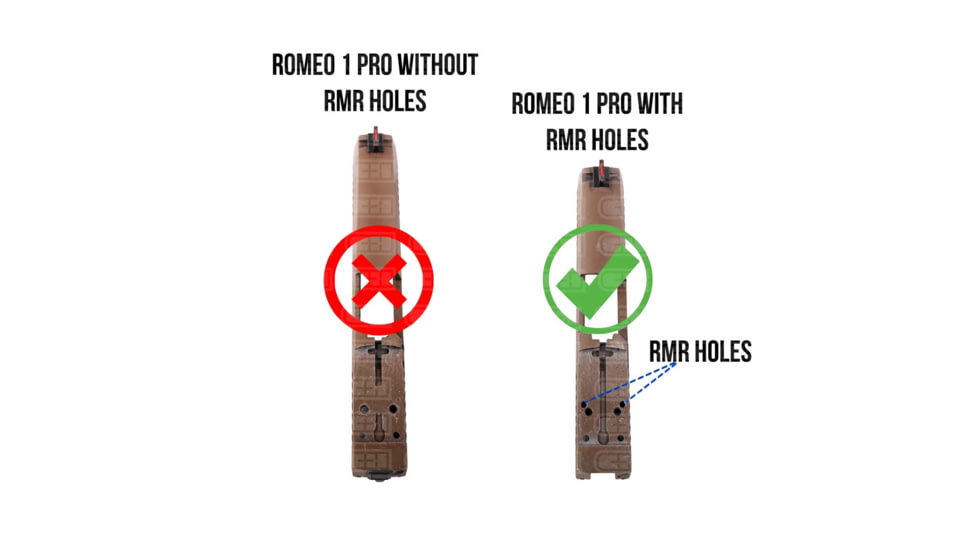 C&amp;H Precision Weapons SIG X-Series Romeo1 Pro Adapter Plate, Trijicon RMR/SRO, HOLOSUN 407C, 507C, 508T w/ 10-8 Rear Sight, Black, SGX-RSH-10-8
