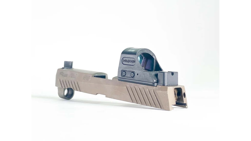 C&amp;H Precision Weapons SIG X-Series Romeo1 Pro Adapter Plate, Trijicon RMR/SRO, HOLOSUN 407C, 507C, 508T w/ 10-8 Rear Sight, Black, SGX-RSH-10-8