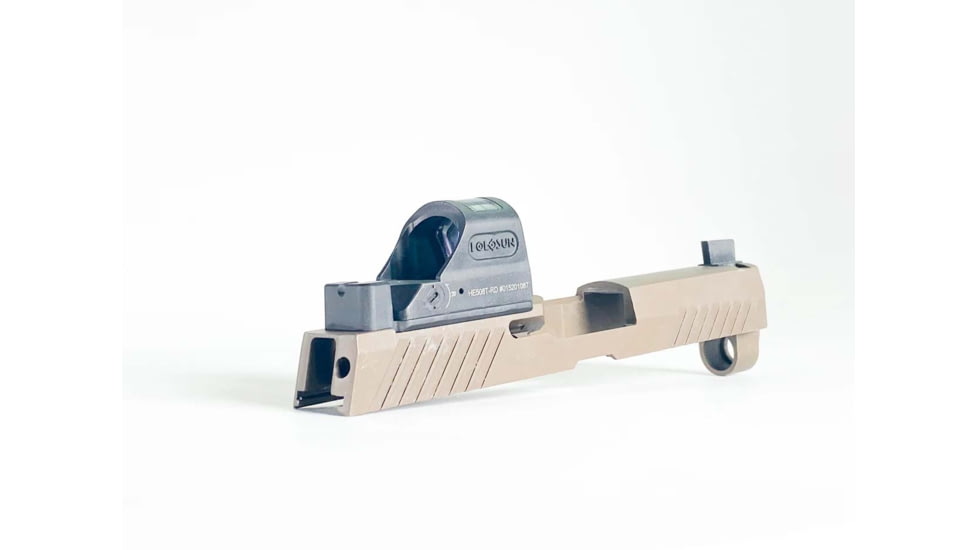 C&amp;H Precision Weapons SIG X-Series Romeo1 Pro Adapter Plate, Trijicon RMR/SRO, HOLOSUN 407C, 507C, 508T w/ 10-8 Rear Sight, Black, SGX-RSH-10-8