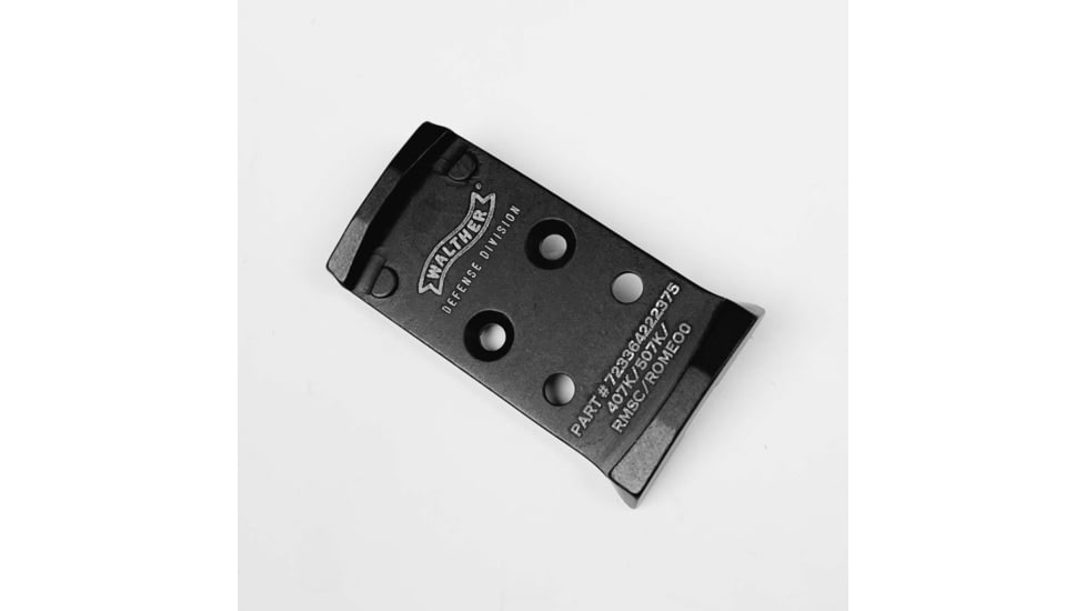 C&amp;H Precision Weapons Walther Defense PDP 1.0 Adapter Plate, Holosun 407k / 507k, Black, WLPDP-HOLOk