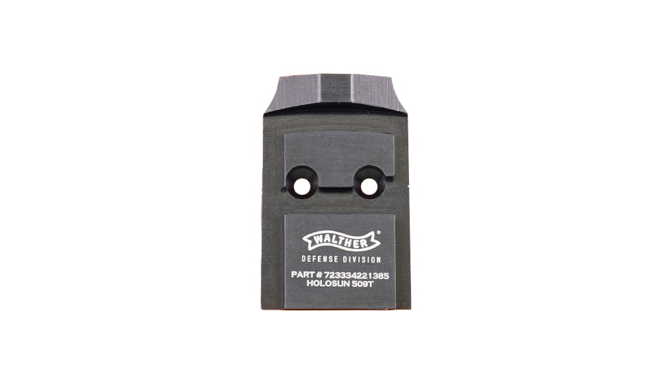 C&amp;H Precision Weapons Walther Defense PDP 1.0 to Holosun 509T Adapter Plate, Steel, WLPDP-509T-ST
