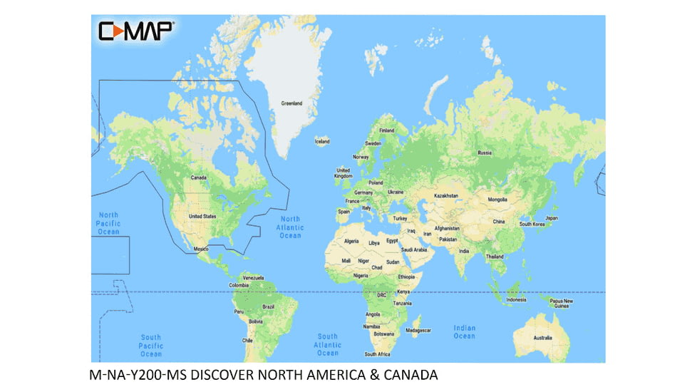 C-MAP Discover North America Map Card