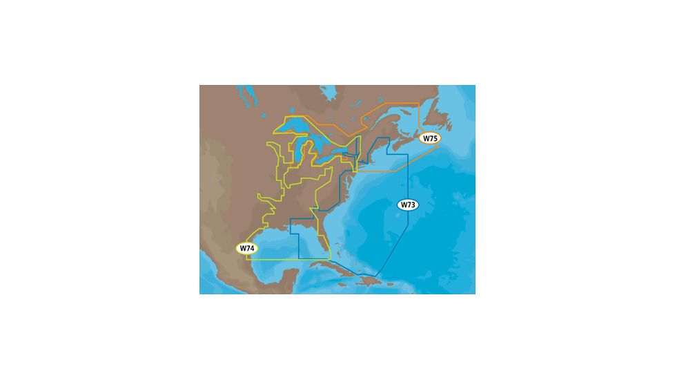 C-MAP MAX Wide, Gulf Cst, Gt. Lks, Riv, SD, Black CMAP-NA-M023-SD