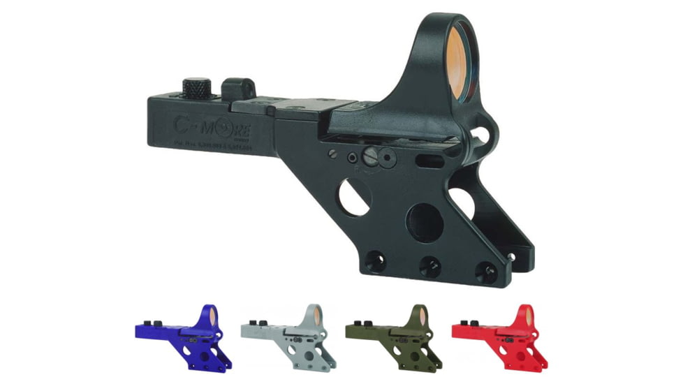 C-MORE CSL1000 Serendipity Red Dot Sight w/ Click Switch, Black, Blue, Gray, Olive Drab Green, Red