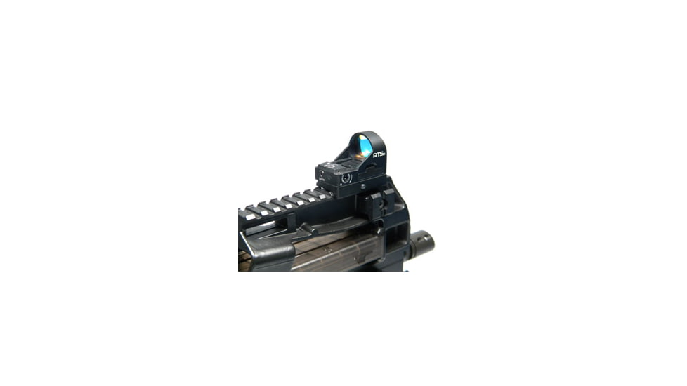 C-MORE RTS2R 1x Micro Red Dot Sight w/ Rail Mount, 10 MOA Dot, Picatinny/Weaver, Black, RTS2RB-10