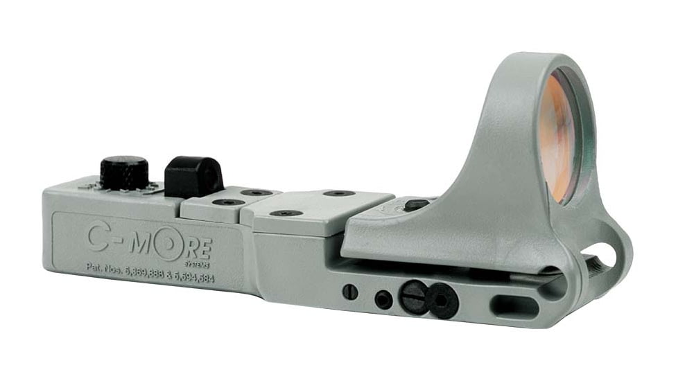 C-MORE SlideRide Red Dot Sight w/Click Switch, Gray, 6 MOA CSRG-6