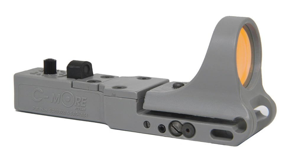 C-MORE SlideRide Red Dot Sight w/Standard Switch, Gray, 12 MOA SRG-12