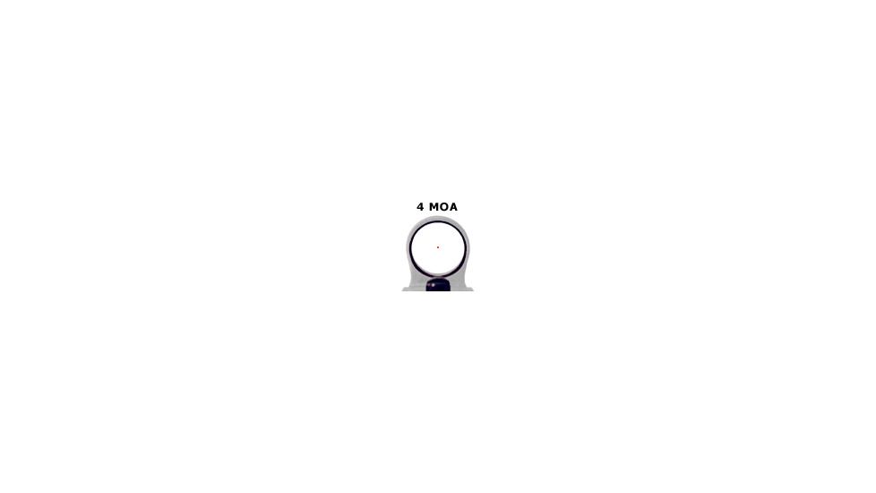 C-MORE Serendipity Red Dot Sight w/Click Switch,Frame Width .750in,Gray, 4 MOA CSL750G-4