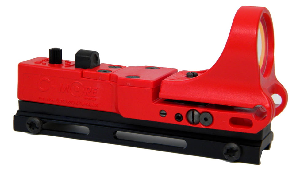 C-MORE Tactical Railway Red Dot Sight w/Standard Switch, Red, 4 MOA TRWR-4