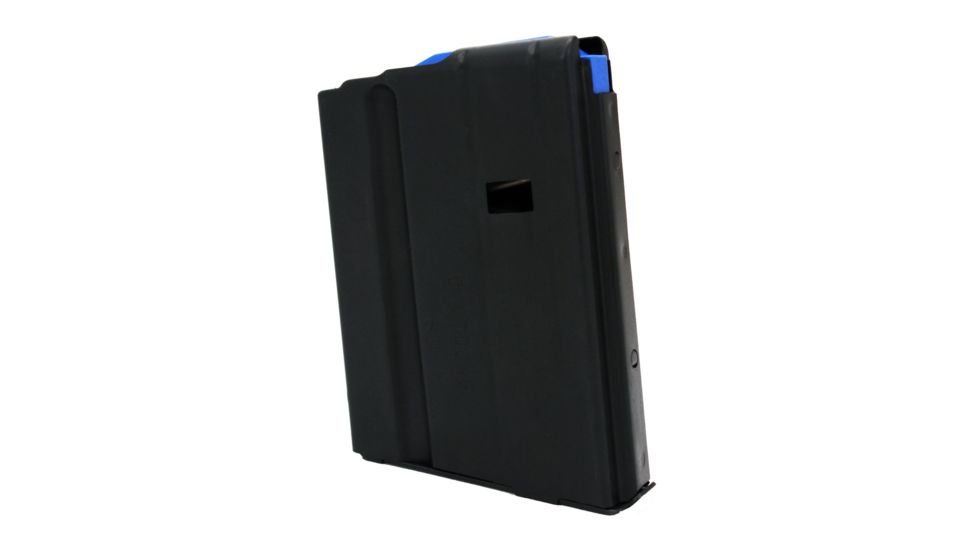 Duramag Stainless Steel Magazine, SS Spring CPD Plate, 6.5 Grendel, 10RD, Matte, Black/Blue, 1065041176CPD-10RD