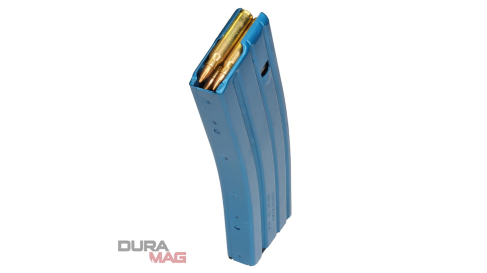 Duramag Speed Rifle Magazine, 5.56, .223, 300BLK, 10-Round, Anodized T360 Coatin, Blue, 10rd, 3023005175CPDL10-10RD