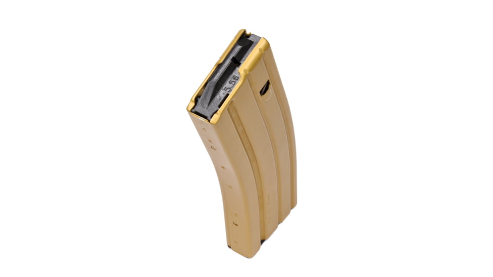 Duramag Speed Rifle Magazine, 5.56, .223, 300BLK, 10-Round, Anodized T360 Coatin, Desert Gold, 10rd, 3023009175CPDL10-10RD
