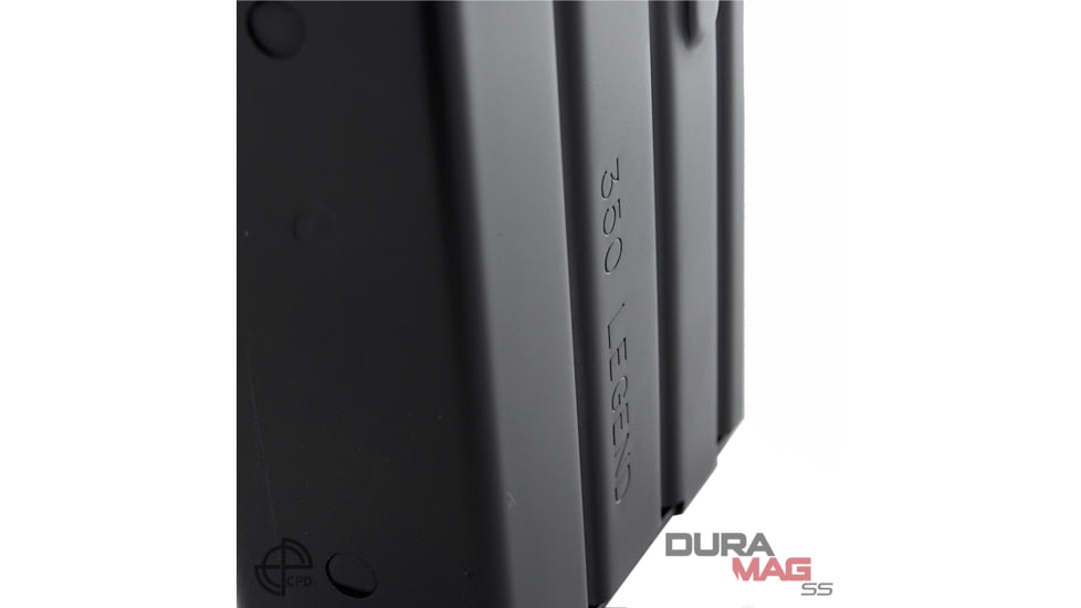 Duramag SS Stainless Steel Magazine, Everflex Spring CPD Plate, .350 Legend, 10RD, T360 Coating, Black/Orange, 1035041178CPD-10RD