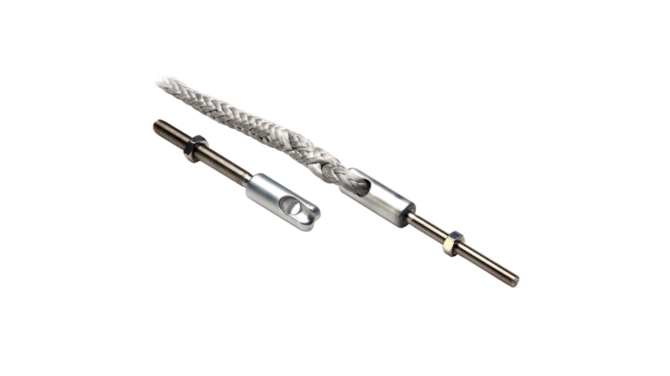 C. Sherman Johnson Splice Eye w/Threaded Stud, 1/4in -28 x 2-1/2in RH w/Splice Eye, 20-62