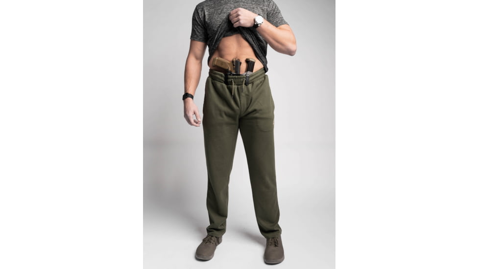 Crucial Concealment Carrier Sweatpants - Army Green 6C1EAB51, No Belt, S, FF007013