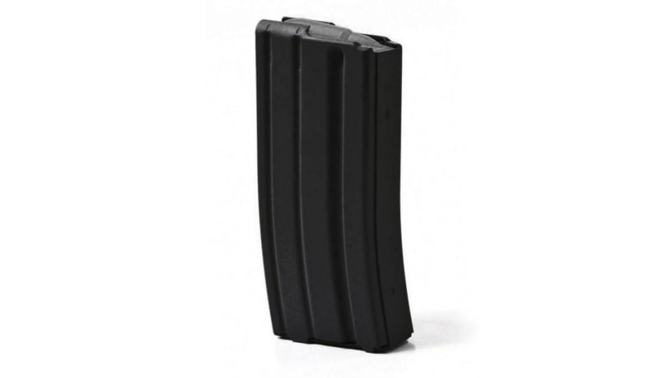 Ammunition Storage Components ASC AR-15 Magazine .223 Rem Black Aluminum with Orange Follower 20/rd A445460E, AB20223ALBMO