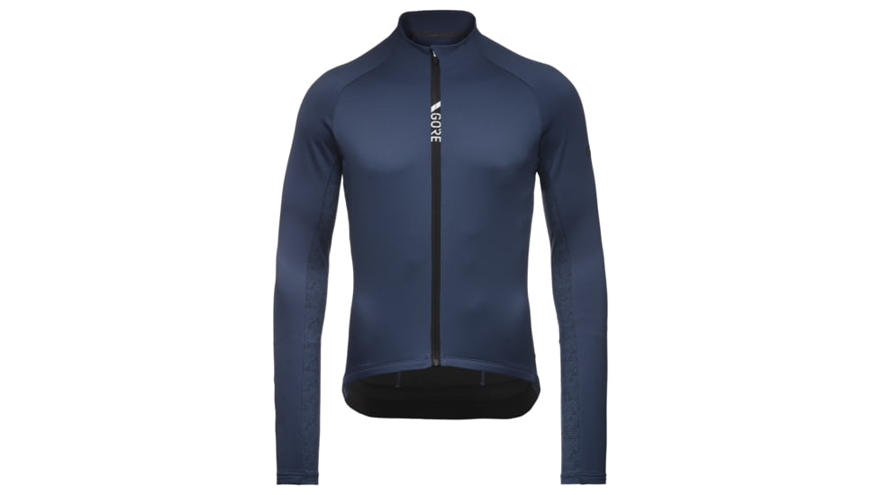 GOREWEAR Mens C5 Thermo Cycling Jersey in Orbit Blue/Deep Water Blue Medium Form fit B41F7434, 100641-AUAH-L