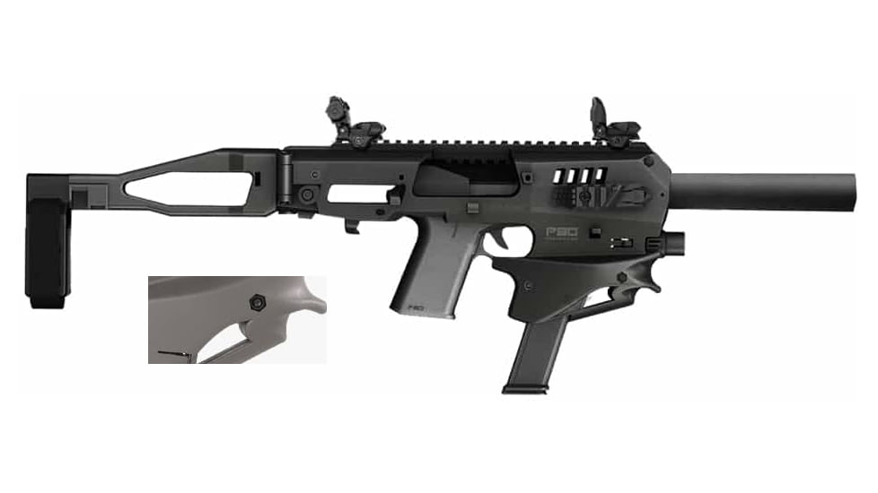 CAA Gen 2 Clock MCKP80 / Polymer 80 Micro Conversion Kit, Tungsten Gray, MCKP80TU