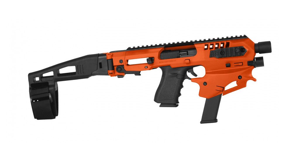 CAA Glock MCK - Micro Conversion Kit, Glock 17/19/19X/22/23/31/32/45, Long Stabilizer, Orange, MCKO