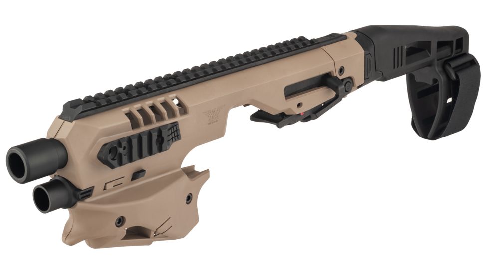 CAA Glock MCK - Micro Conversion Kit, Glock 17/19/19X/22/23/31/32/45, Long Stabilizer, Tan/FDE, MCKT