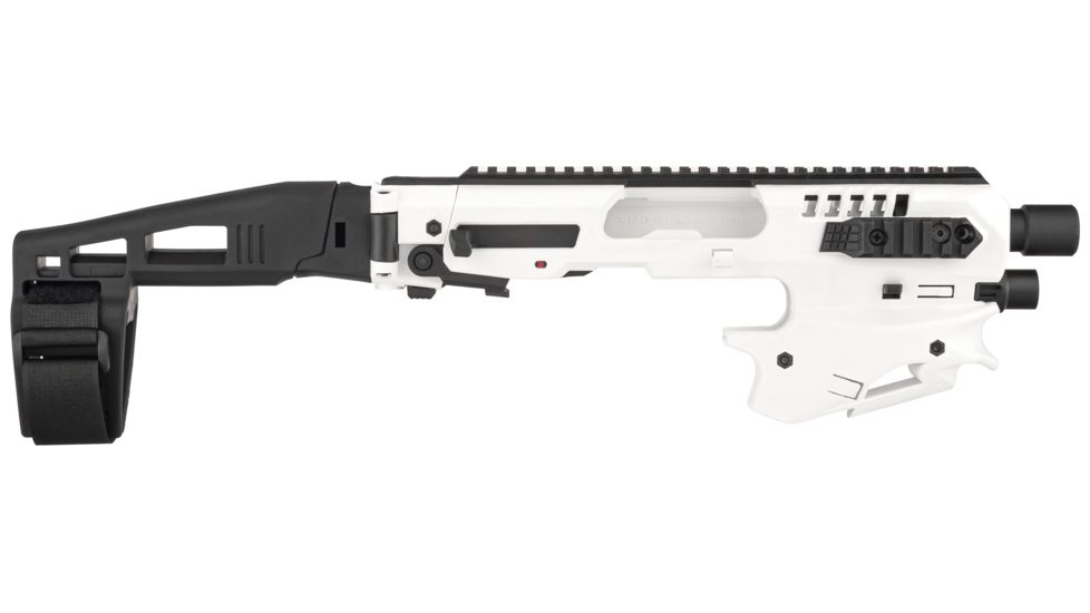 CAA Glock MCK - Micro Conversion Kit, Glock 17/19/19X/22/23/31/32/45, Long Stabilizer, White, MCKW