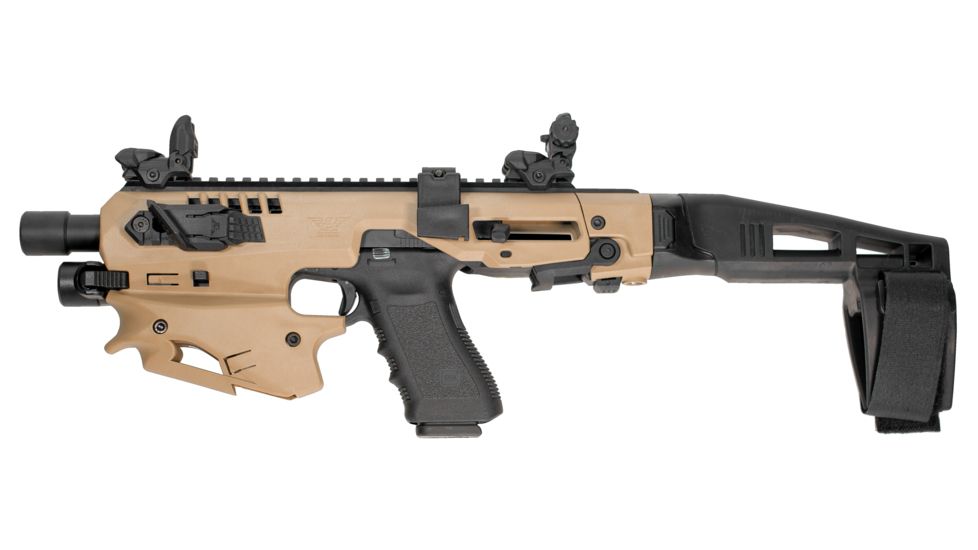 CAA Glock MCK - Micro Conversion Kit, Glock 20/21, Long Stabilizer, Tan/FDE, MCK21T