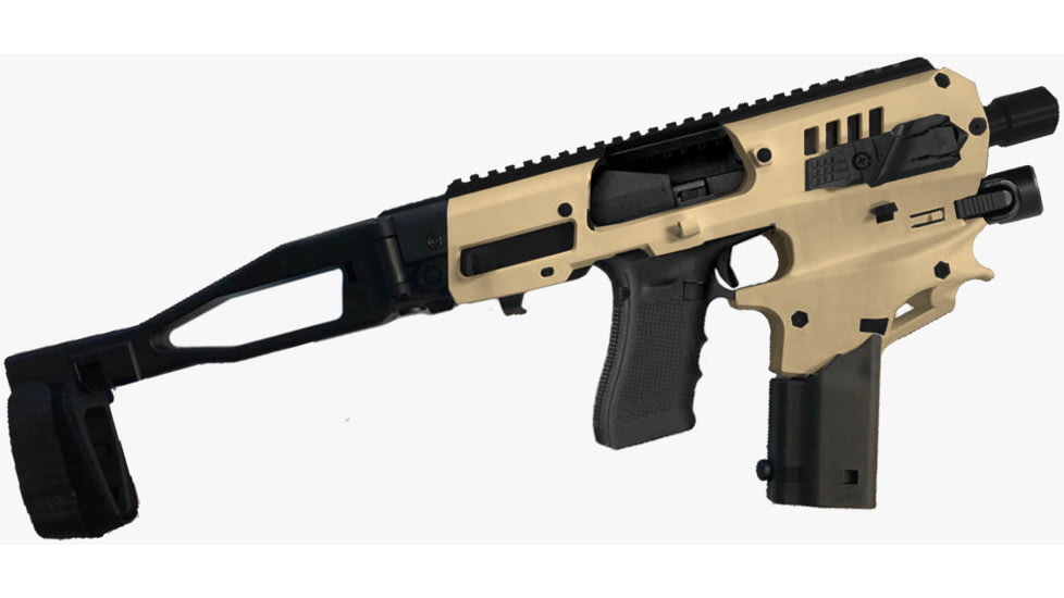 CAA Micro Conversion Kit for Glock 20/21 Gen 2 w/Integral Flashlight, Tan, MCK21GEN2TA