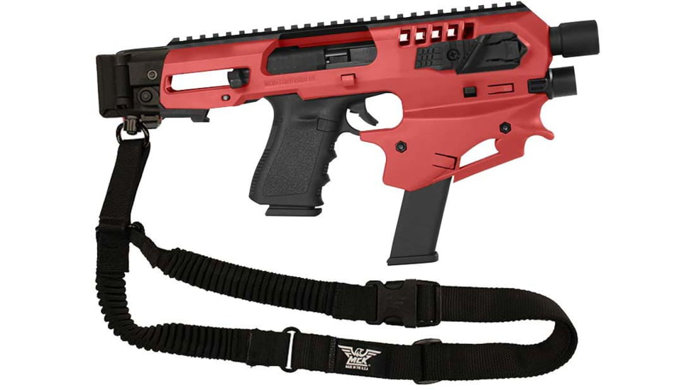 CAA Micro Conversion Kit Gen 2 for Glock 17/19/19X/22/23/31/32/45, w/ TAC Compartment, Red, MCKRTAC