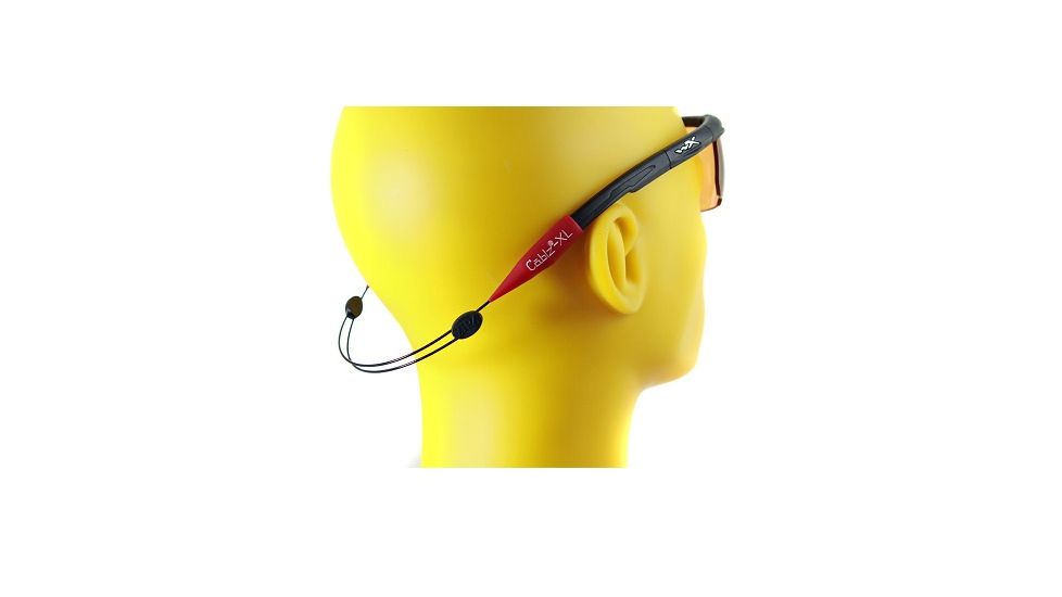 Cablz Zipz Adjustable Sunglasses Holder, Red/Black, 14 in 4000231
