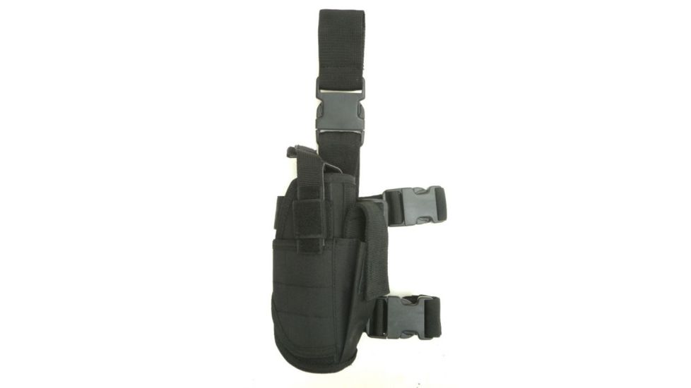 Cactus Jack Drop Leg Holster, Glock 17, Beretta 92, 1911 , Fully adjustable, 600D polyester, Black, WCJDLHB
