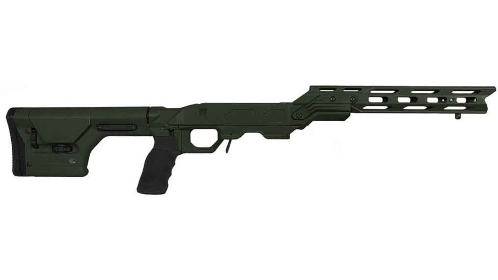 Cadex Defence Field OT Rifle Stock for Tikka-T3 Short Action/ Accu-Mag Magazine, OD Green, SFOT-K-R-SA-G-TF-3.055-1697