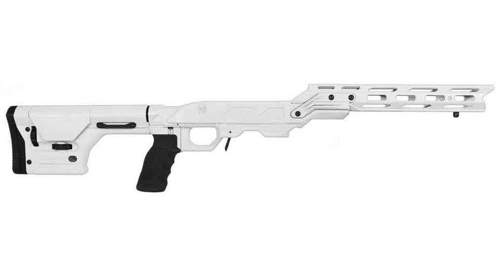 Cadex Defence Field OT Rifle Stock for Tikka-T3 Short Action/ Accu-Mag Magazine, Snow White, SFOT-K-R-SA-W-TF-3.055-1700