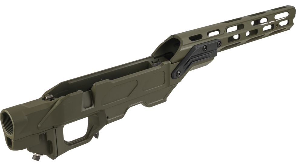 Cadex Defence OT Core Rifle Stock for Remington 700 Long Action, Hybrid OD Green/Black, SOTC-R-LA-D-TF-3.850-4018