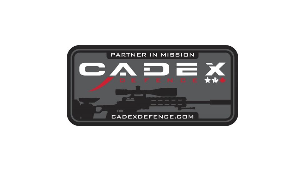 Cadex Defence Partner in Mission Velcro PVC Patch, Black 420-00026-BLK