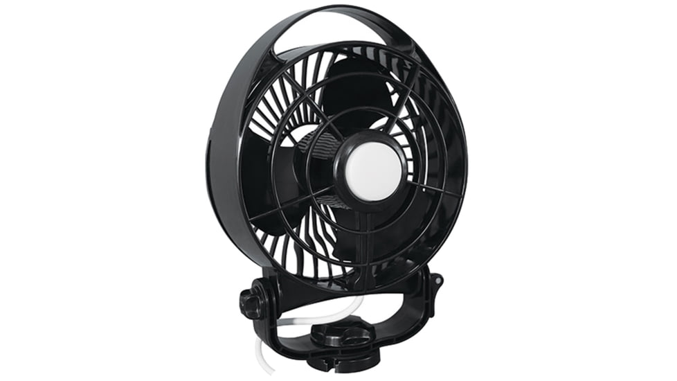 Caframo Maestro 12V 3-Speed 6&quot; Marine Fan w/LED Light - Black 54307