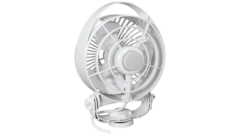 Caframo Maestro 12V 3-Speed 6&quot; Marine Fan w/LED Light - White 54306