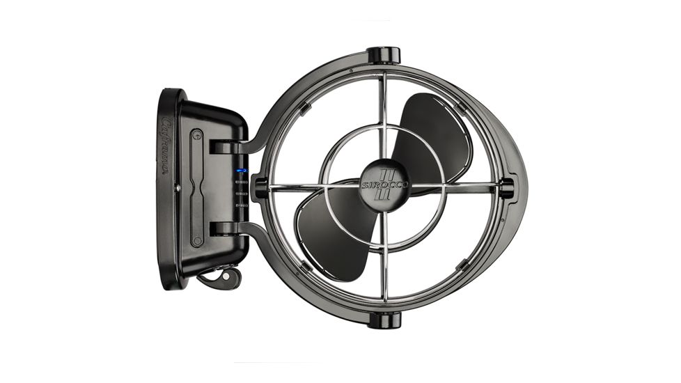 Caframo Sirocco II 3-Speed 7&quot; Gimbal Fan - Black - 12-24V 62055