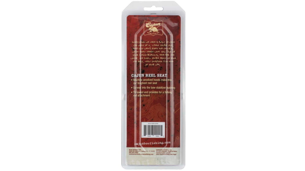 Cajun Bowfishing Reel Seat, Red, 6.75in, ABF100RS
