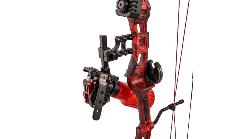 DEMO, Cajun Bowfishing Sucker Punch RTF Bowfishing Bow Kit, Right Hand, Black/Red, A4CB21005R