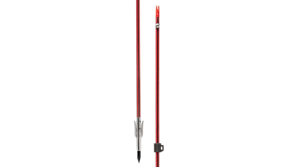 Cajun Bowfishing Wasp arrow with Sting A ree point, Red/Black, ABF4902R