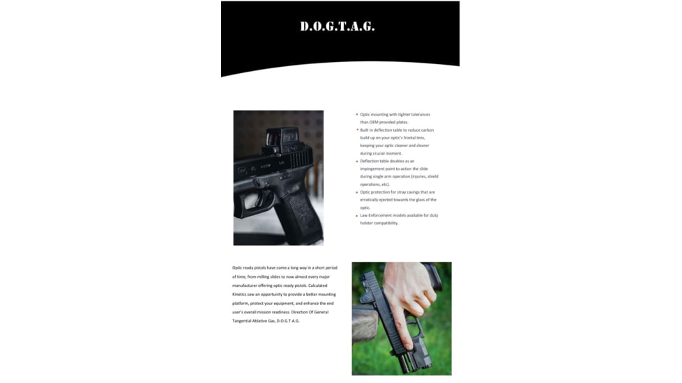 Calculated Kinetics Canik Mete Dogtag Optic Plate, RMR Footprint, Black, CKMETE-RMRDT