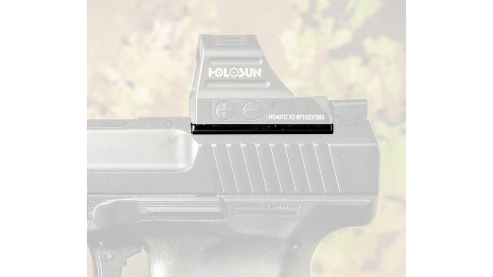 Calculated Kinetics Canik Mete Dogtag Optic Plate, RMR Footprint, Black, CKMETE-RMRDT