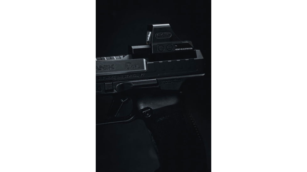 Calculated Kinetics Canik TP9/SFX Dogtag Optic Plate, Holosun K Footprint/RMSc, Black, TP9-SFXMRMSCDT