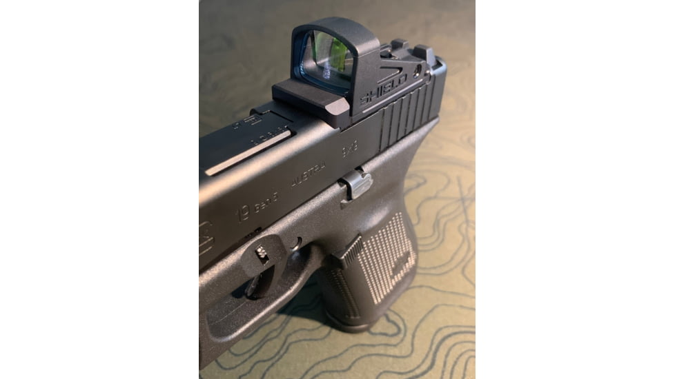 Calculated Kinetics Glock MOS Dogtag Optic Plate, Holosun 509T, Law Enforcement, Black, MOS-509LEDT