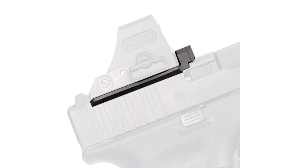 Calculated Kinetics Glock MOS Dogtag Optic Plate, Holosun 509T, Law Enforcement, Black, MOS-509LEDT